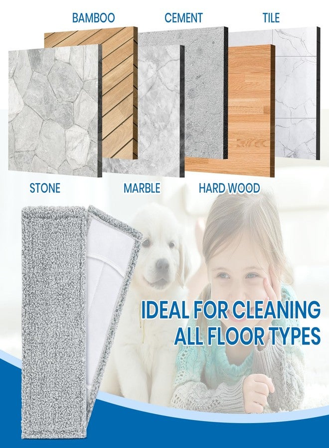 TrueYee 3 Pack Microfiber Mop Pads, Replacement Mop Cleaning Pads for Mop Bucket Set (ASIN:B0D7HCH1KS), Pack of 3 Refills 13inch - Grey - Image 4